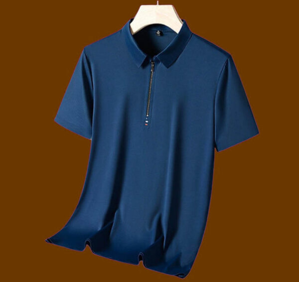DEE Mens Short Sleeve Shirt Navy - Image 2