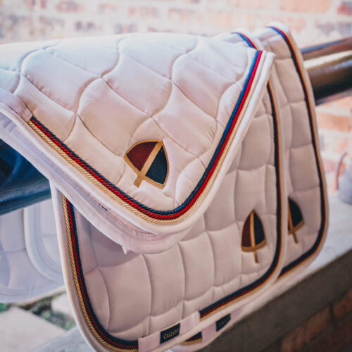 Callaho GP White Diamante Saddle Pad - Image 2