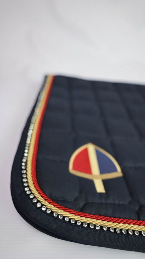 Callaho Navy Diamante GP Saddle Pad - Image 3