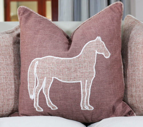 Ballina Stables Pink Scatter Cushion - Image 2