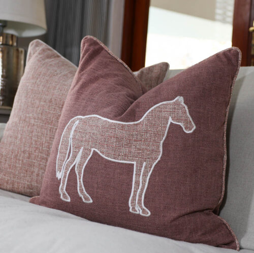 Ballina Stables Pink Scatter Cushion - Image 3
