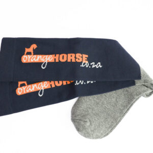 Orange Horse Logo Socks