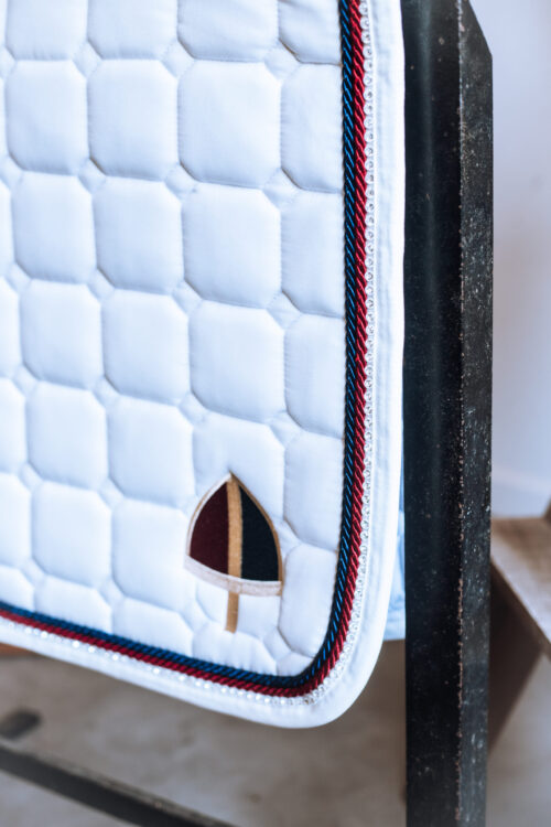 Callaho GP White Diamante Saddle Pad - Image 3