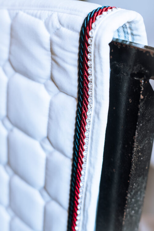 Callaho GP White Diamante Saddle Pad - Image 4
