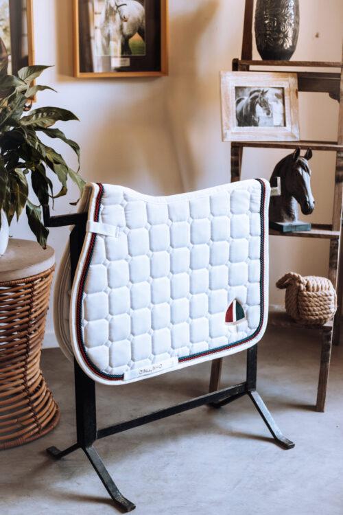 Callaho GP White Diamante Saddle Pad - Image 5