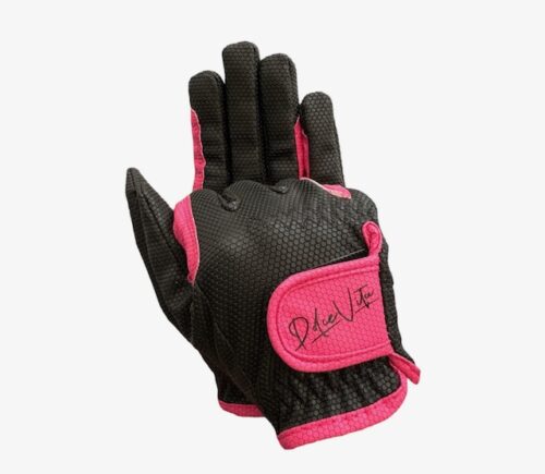 Dolce Vita Leather Glove Black and Pink (Kids) - Image 4