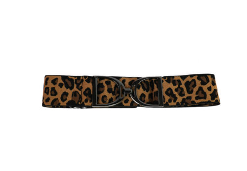 Elasticated Belt Leopard Print - Image 2