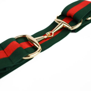 Elasticated Belt Red & Green