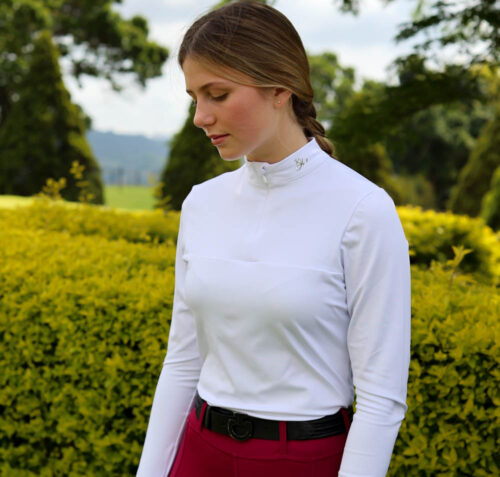 Blu Equestrian White Base Layer - Image 5