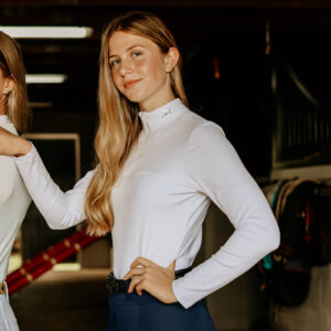 Blu Equestrian White Base Layer