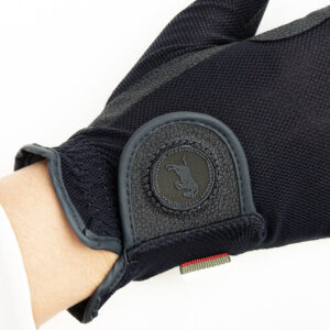 HAB Equestrian JP Serino Air Mesh Navy Gloves