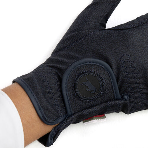HAB Equestrian JP Serino Navy Full Gloves