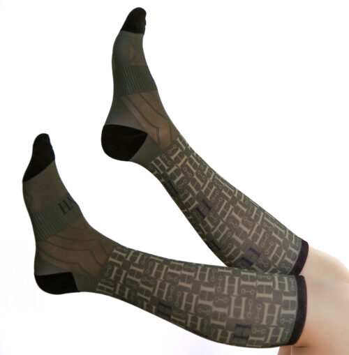 HAB Equestrian Technical Olive Socks - Image 2