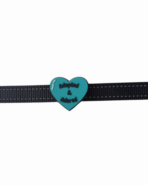 Pet Accessory - Adopted & Adored Blue Heart - Image 2