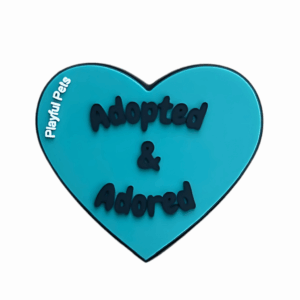 Pet Accessory - Adopted & Adored Blue Heart