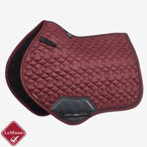 LeMieux Crystal Suede Close Contact Square Burgundy