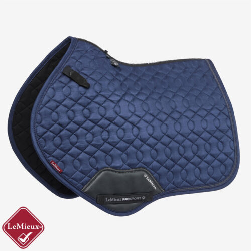LeMieux Crystal Suede Close Contact Square Navy