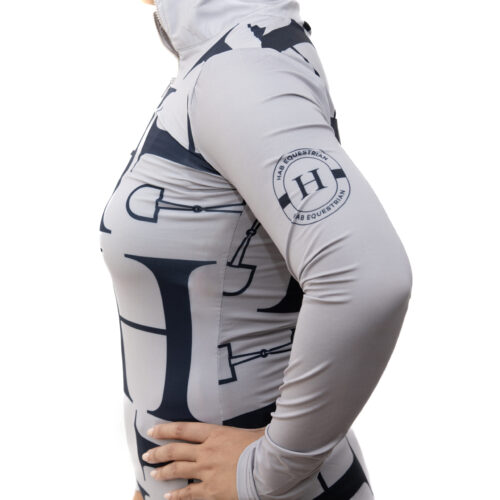 HAB Equestrian Elektra Base Layer Taupe Pattern - Image 5
