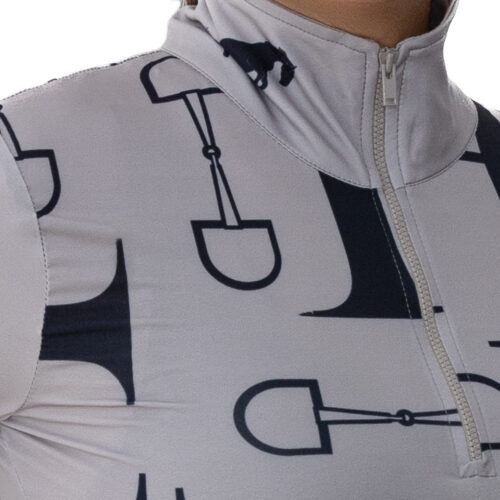 HAB Equestrian Elektra Base Layer Taupe Pattern - Image 2