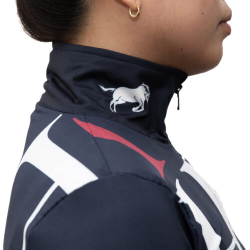 HAB Equestrian Elektra Base Layer Navy Pattern - Image 4