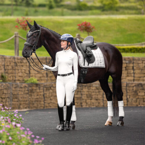 LeMieux Loire Classic Legacy Dressage Square White Large - Image 2