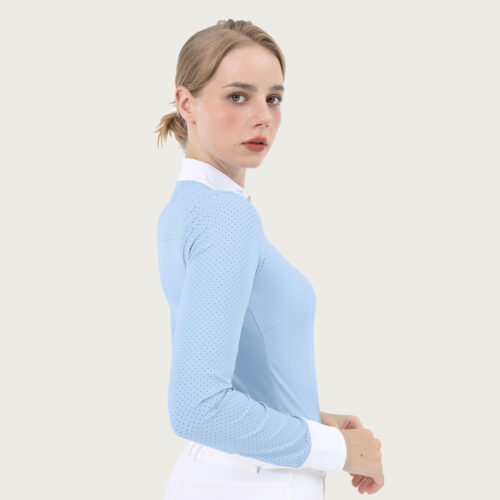 DEE Long Sleeve Show Shirt Baby Blue - Image 4