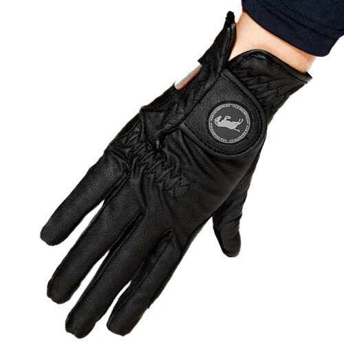 HAB Equestrian JP Serino Black Full Gloves - Image 2