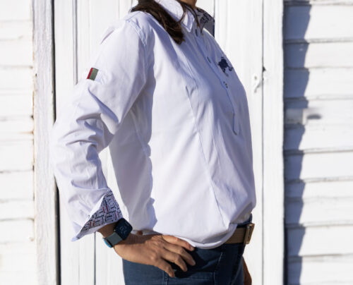 HAB Equestrian Bamboo Icon Shirt White - Image 5