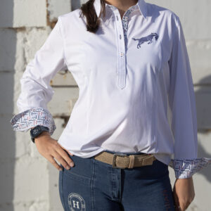 HAB Equestrian Bamboo Icon Shirt White