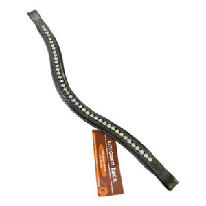 Unicorn Tack Diamante Browband Clear Brown