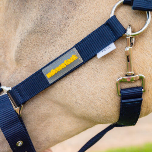 Unicorn Tack Headcollar & Rope Navy - Image 2