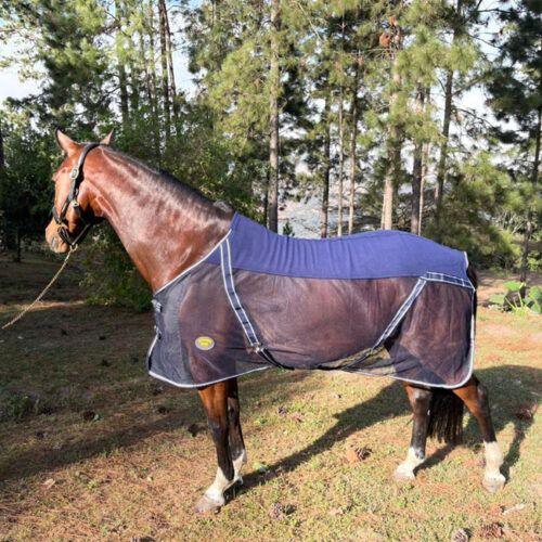 Unicorn Tack Fleece & Mesh Cooler Navy - Image 3