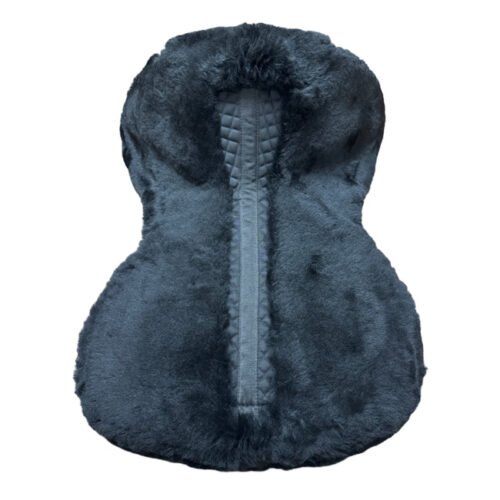 Unicorn Tack V Channel Merino Sheepskin High Wither Tri-Pad Black - Image 2
