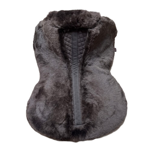 Unicorn Tack V Channel Merino Sheepskin High Wither Tri-Pad Brown - Image 2