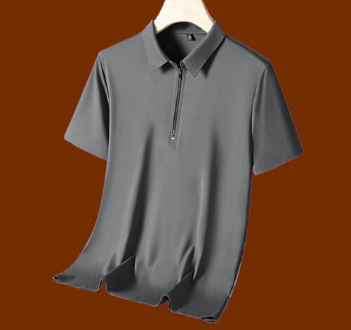 DEE Mens Short Sleeve Shirt Grey - Image 2