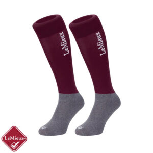 LeMieux Competition Socks Burgundy (Twin Pack)