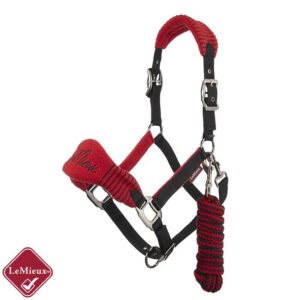 LeMieux Vogue Fleece Headcollar & Leadrope Chilli