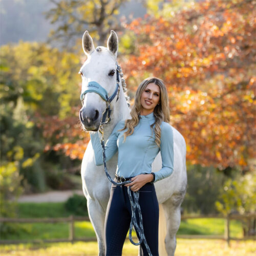 LeMieux Vogue Fleece Headcollar & Leadrope Petrol - Image 3