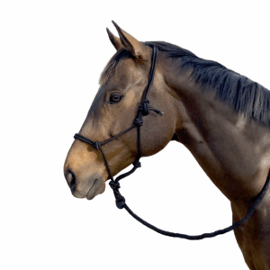 EquiStyle Knotted Rope Halter 8mm with Lead - Full