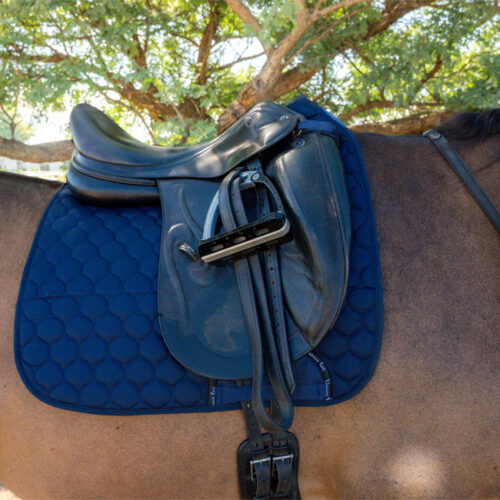 Unicorn Tack High Wither Dressage Saddlepad Navy - Image 2